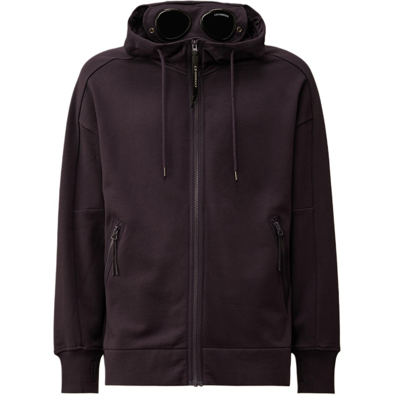 C.P. Company FW24 Goggle Hoodie Purple Full-Zip Pullover CMSS028A005086W799