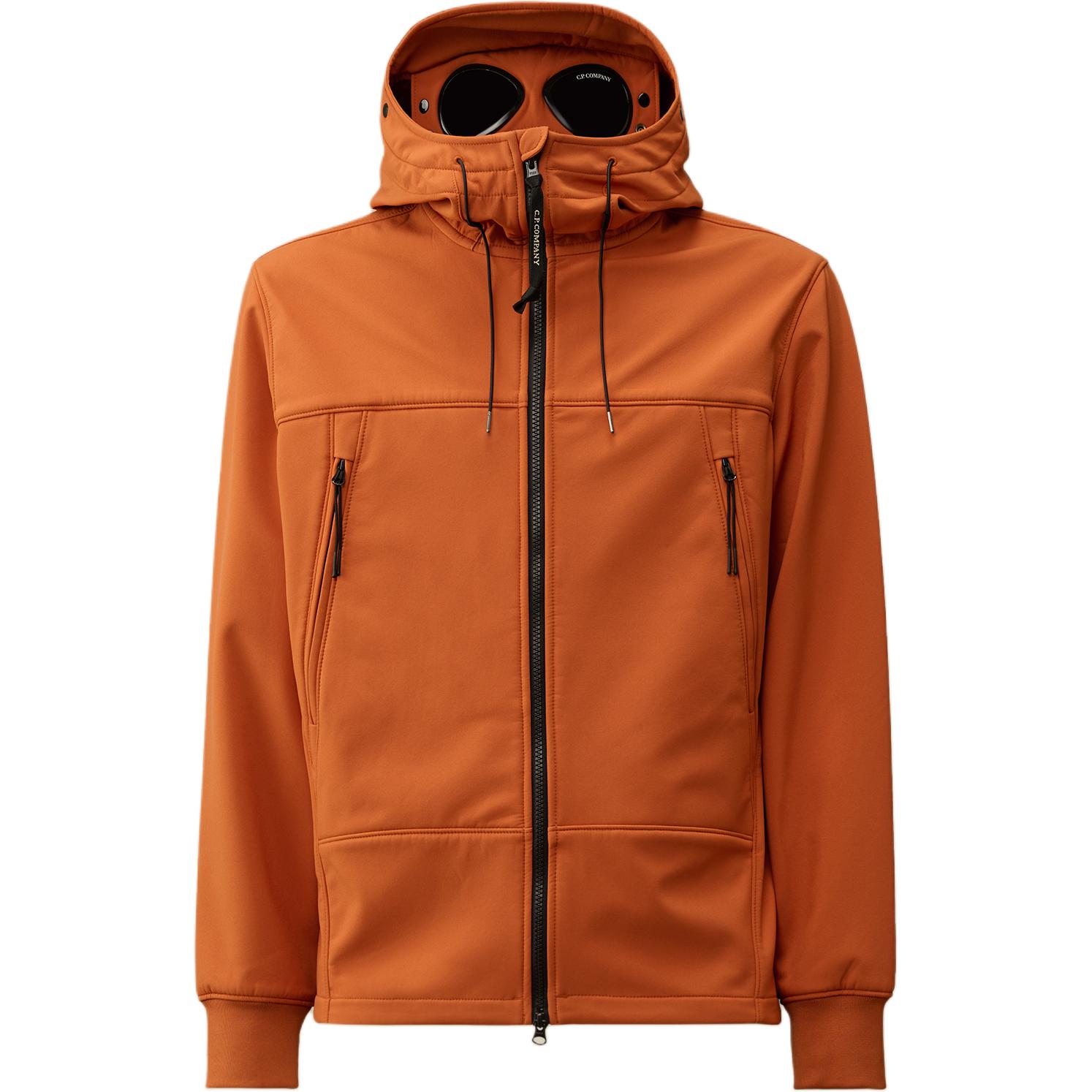 C.P. Company FW24 Goggle Jacket with Zipper Pockets Bombay Brown Men CMOW012A006097A438