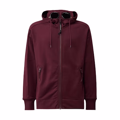 C.P. Company FW24 Goggle Zip Hoodie Purple - Long Sleeve CMSS028A005086W790