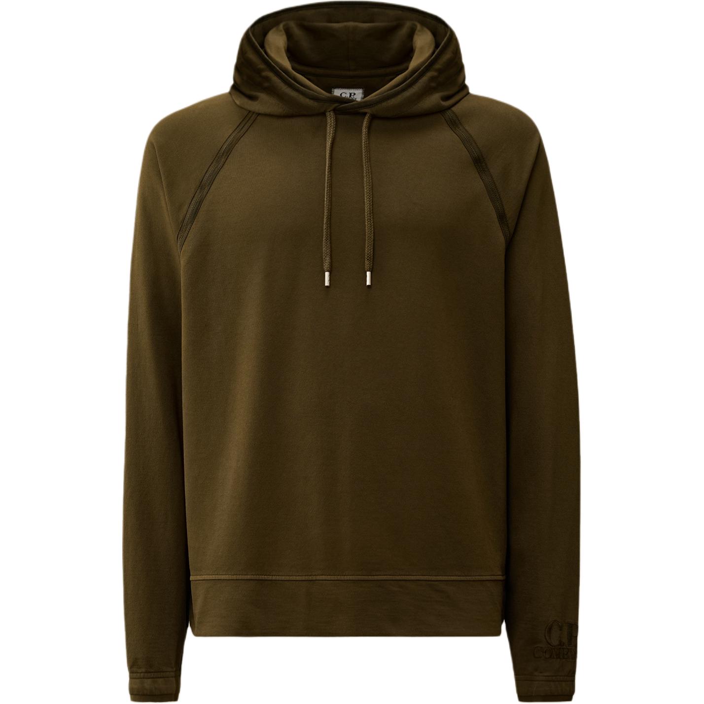 C.P. Company FW24 Ivy Green Logo Hoodie Raglan Long Sleeve CMSS070A002246G683