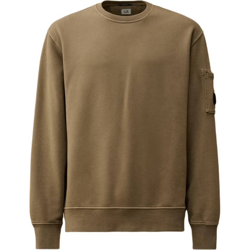 C.P. Company FW24 Lens Crewneck Oversized Sweatshirt Men’s Walnut Color. CMSS060A006372R359