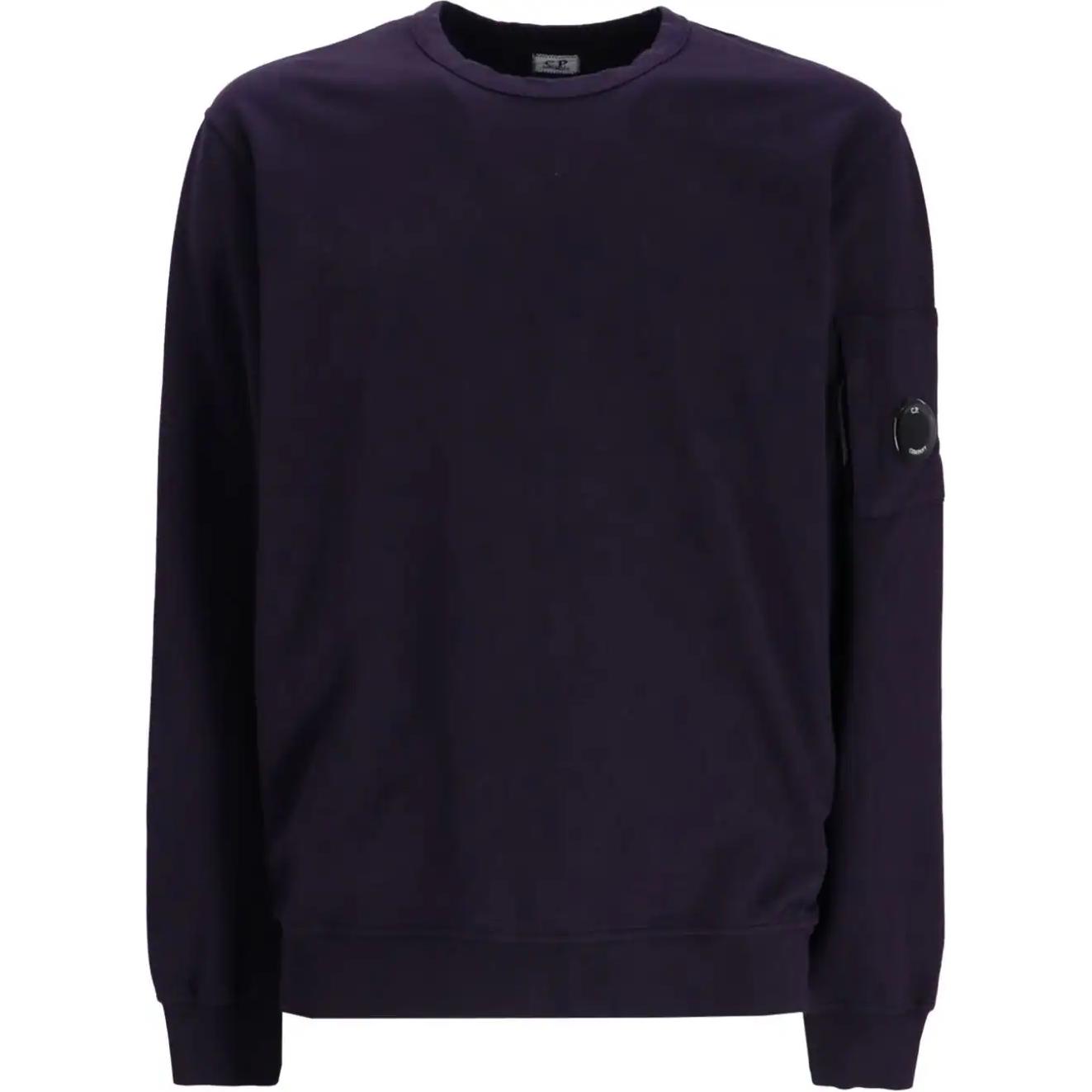 C.P. Company FW24 Lens Detail Crewneck Sweatshirt Deep Purple CMSS019A002246G-PURPLE