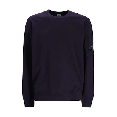 C.P. Company FW24 Lens Detail Crewneck Sweatshirt Deep Purple CMSS019A002246G-PURPLE