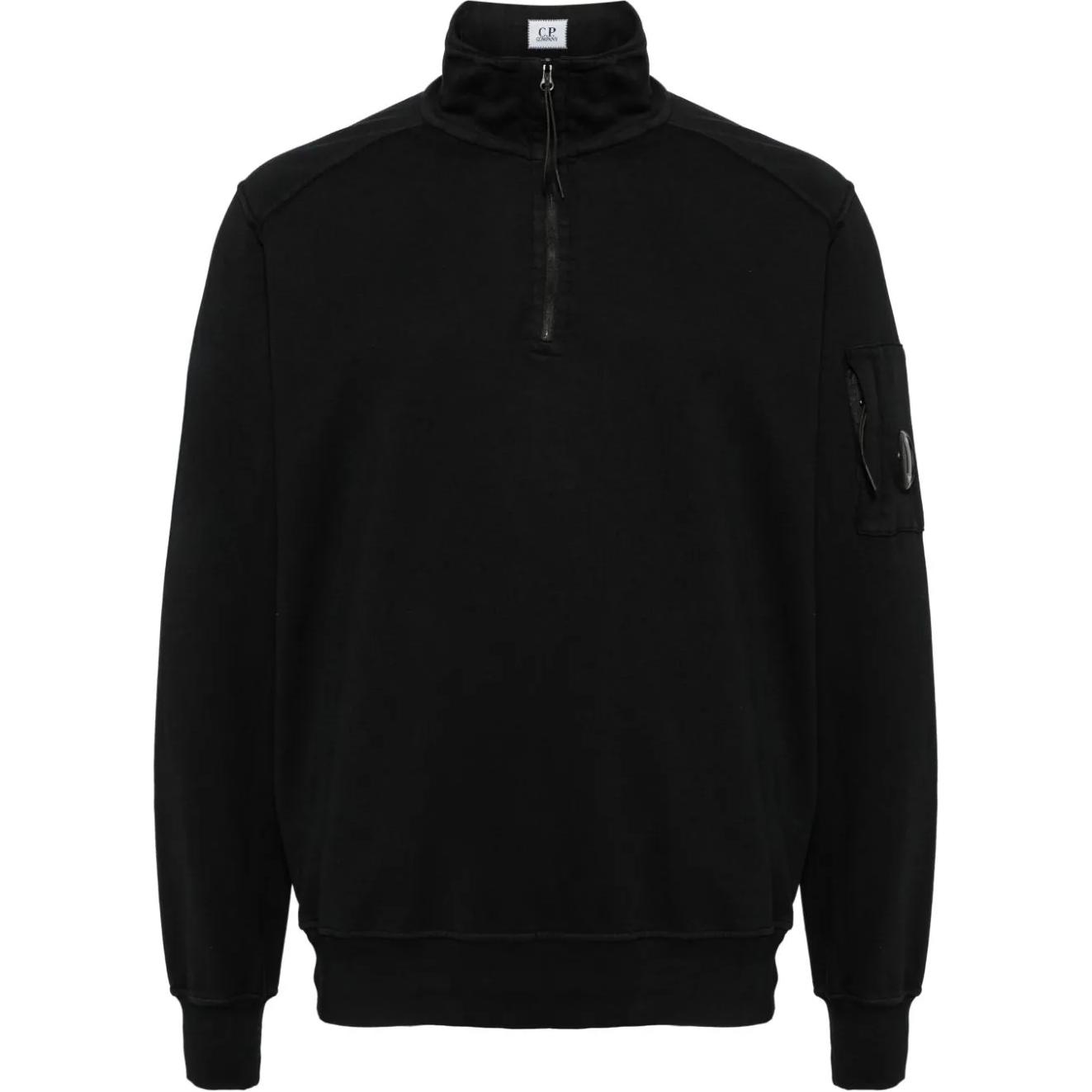 C.P. Company FW24 Lens Detail High Neck Sweatshirt Black CMSS059A002246G999