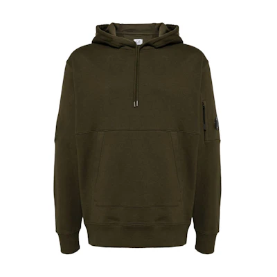 C.P. Company FW24 Lens Detail Hoodie Ivy Green Men’s Long Sleeve Sweatshirt CMSS024A005086W683