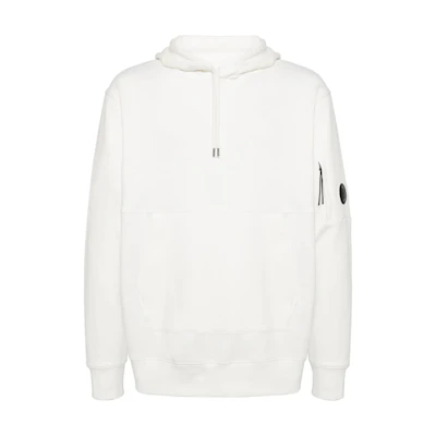 C.P. Company FW24 Lens Detail Hoodie White Men’s Long Sleeve CMSS024A005086W103
