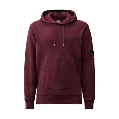 C.P. Company FW24 Lens Detail Ribbed Drop-Shoulder Sweatshirt Purple Mens CMSS024A005086W790