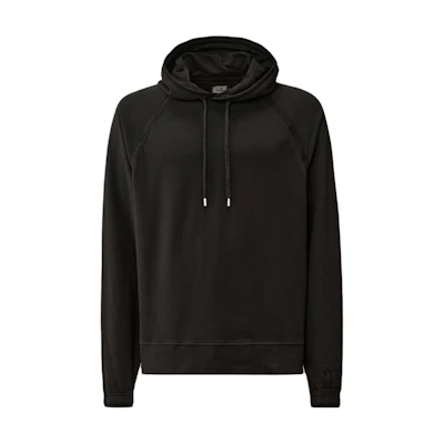 C.P. Company FW24 Logo Hoodie Raglan Long Sleeve Black CMSS070A002246G999