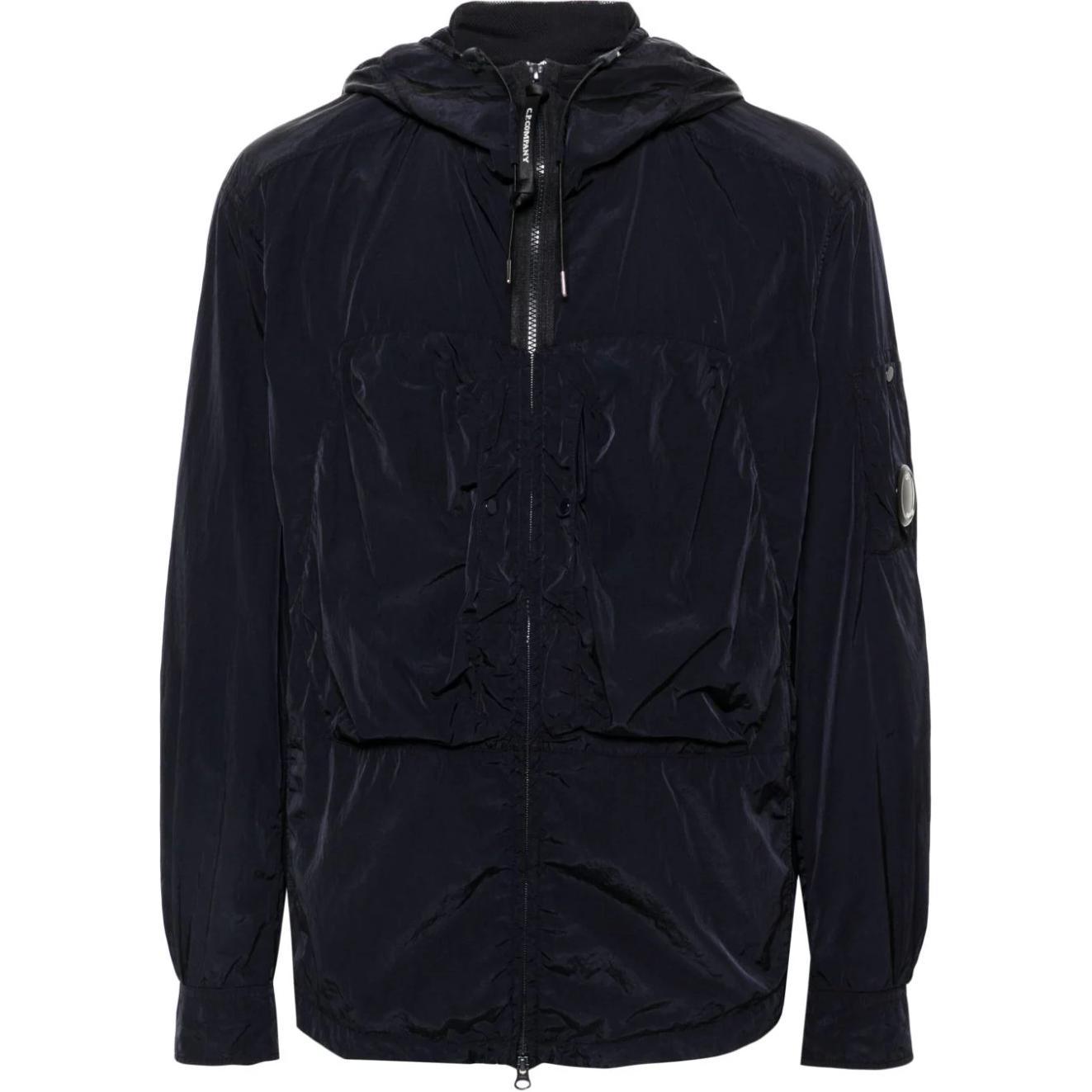 C.P. Company FW24 Loose Fit Lens Detail Hoodie Jacket Midnight Blue Men’s CMOS156A005904G-BLUE