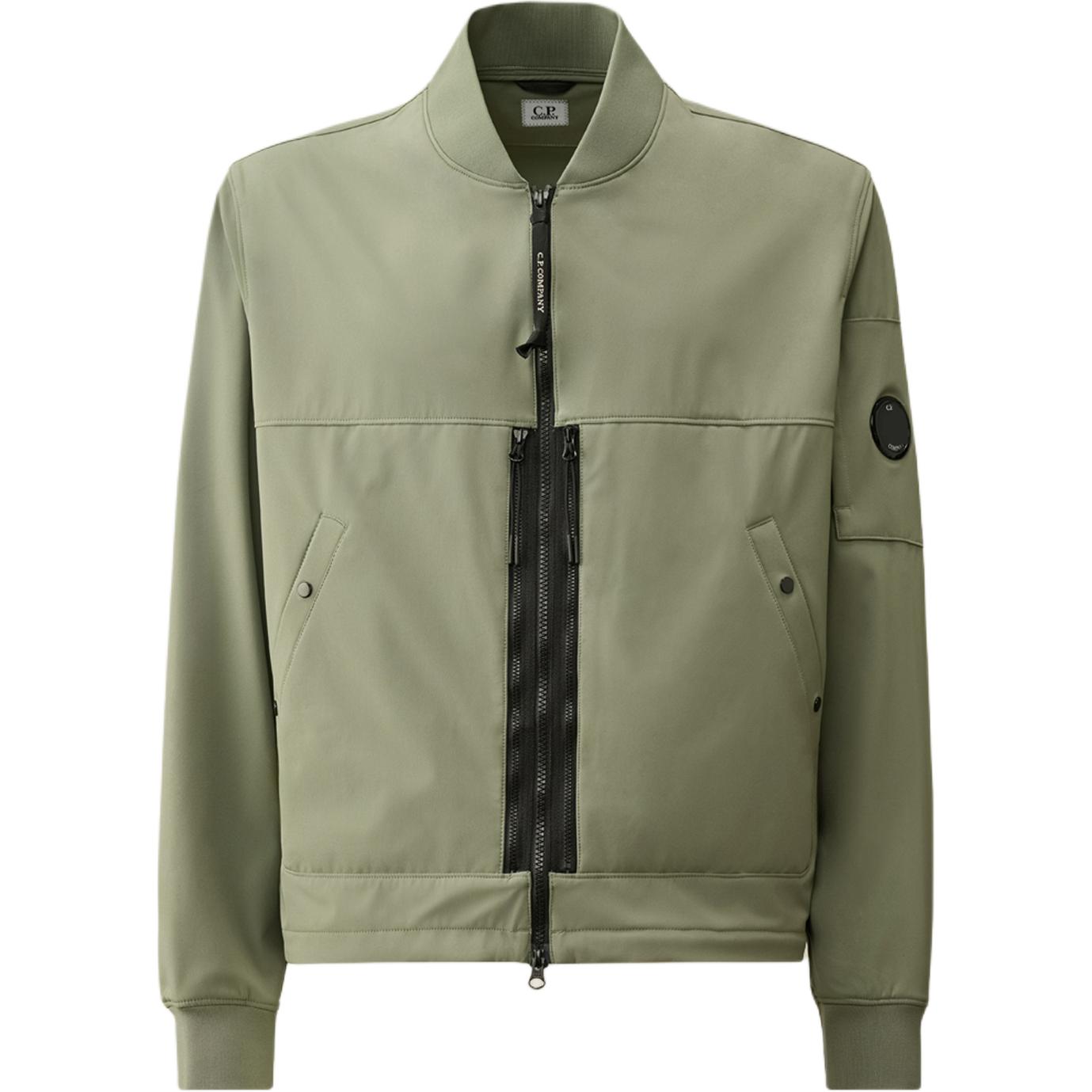 C.P. Company FW24 Relaxed Fit Zip-Up Jacket Tequila Green CMOW009A005968A627