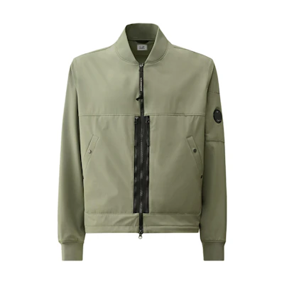 C.P. Company FW24 Relaxed Fit Zip-Up Jacket Tequila Green CMOW009A005968A627