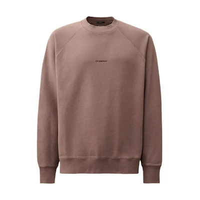 C.P. Company FW24 Ribbed Crewneck Sweatshirt Purple Dove Mens CMSS153A006372R735