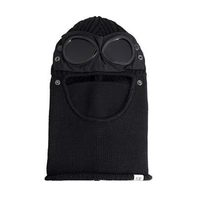 C.P. Company Goggle Beanie Wool Hat Black Winter Cap. 15CMAC301A005509A999