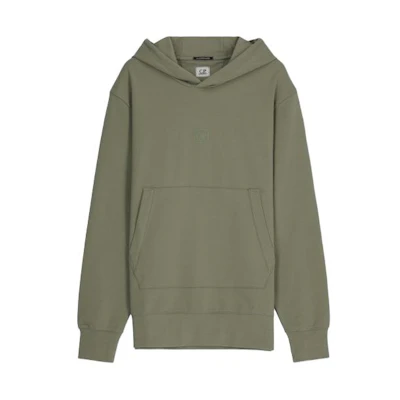 C.P. Company Green Solid Color Hoodie 15CLSS366A006452W335