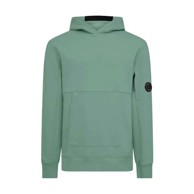 C.P. Company Green Solid Color Hoodie Pullover Long Sleeve Sweatshirt CMSS023A005086W626