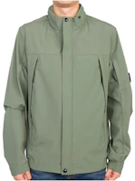 C.P. Company Green Solid Color Zip-Up Hoodie Jacket 14CMOW036A-005968A-648 C.P. Company Green Solid Color Zip-Up Hoodie Jacket 14CMOW036A-005968A-648