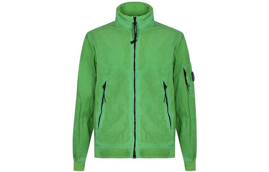 C.P. Company Green Zip-Up High Collar Jacket Long Sleeve 13CMOW252A005864G617