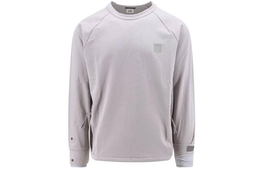 C.P. Company Grey Crewneck Raglan Long Sleeve Sweatshirt 16CLSS017A006452W913