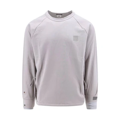 C.P. Company Grey Crewneck Raglan Long Sleeve Sweatshirt 16CLSS017A006452W913