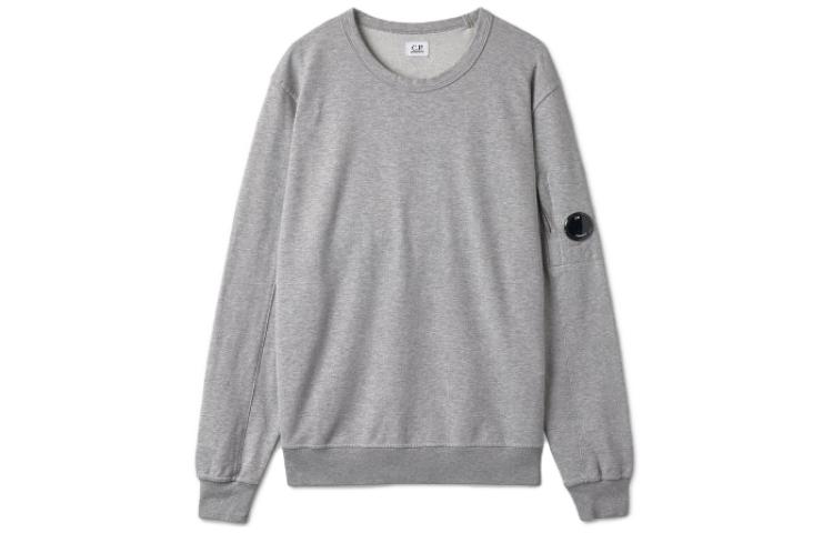 C.P. Company Grey Crewneck Slim-Fit Long-Sleeve Sweatshirt。 15CMSS032A002246GM93