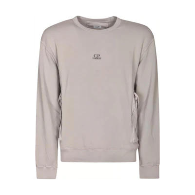 C.P. Company Grey Embroidered Logo Crewneck Sweatshirt 16CMSS248A110039M913