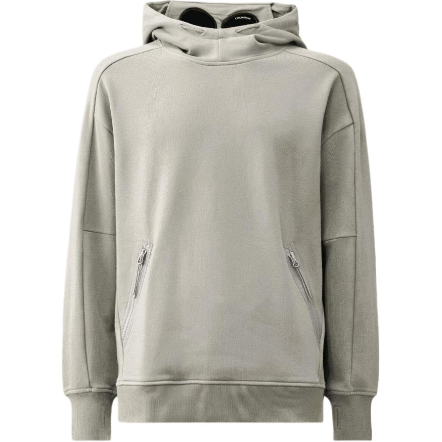 C.P. Company Grey Goggle Hooded Pullover Sweatshirt Mens CMSS080A005086WM93