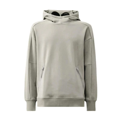 C.P. Company Grey Goggle Hooded Pullover Sweatshirt Mens CMSS080A005086WM93