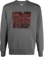 C.P. Company Grey Graphic Crewneck Long Sleeve Sweatshirt 10CMSS303A005747W938 C.P. Company Grey Graphic Crewneck Long Sleeve Sweatshirt 10CMSS303A005747W938