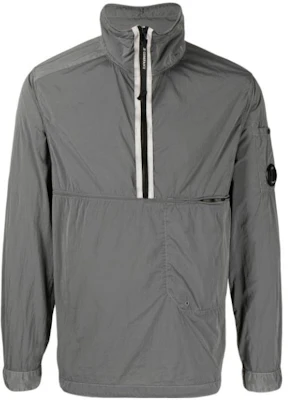 C.P. Company Grey Half-Zip Pullover Jacket with Stand Collar 12CM0S241A005660G Buy C.P. Company Grey Half-Zip Pullover Jacket with Stand Collar 12CM0S241A005660G