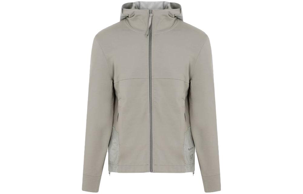C.P. Company Grey Hooded Zip-Up Long Sleeve Jacket 15CLSS002A006452M335