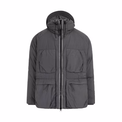 C.P. Company Grey Hoodie Jacket with Zipper and Pocket Design MOW252A005991G