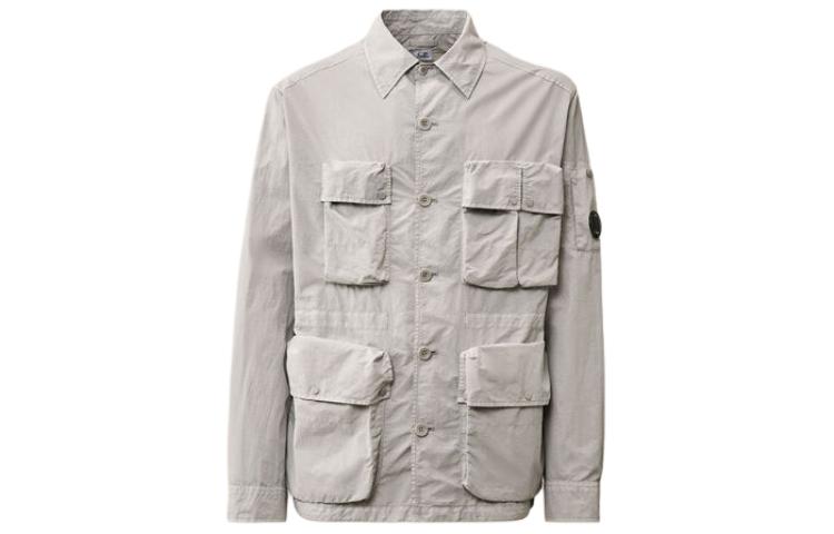 C.P. Company Grey Slim Fit Long Sleeve Jacket Coat 16CMOS015A005991G913
