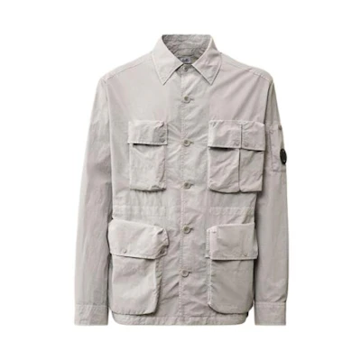 C.P. Company Grey Slim Fit Long Sleeve Jacket Coat 16CMOS015A005991G913