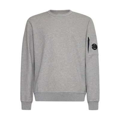 C.P. Company Grey Slim Fit Long Sleeve Sweatshirt CMSS019A002246GM94