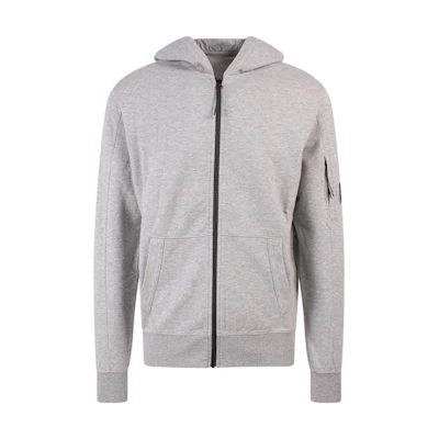 C.P. Company Grey Zip-Up Hoodie Jacket 13CMSS077A002246GM93