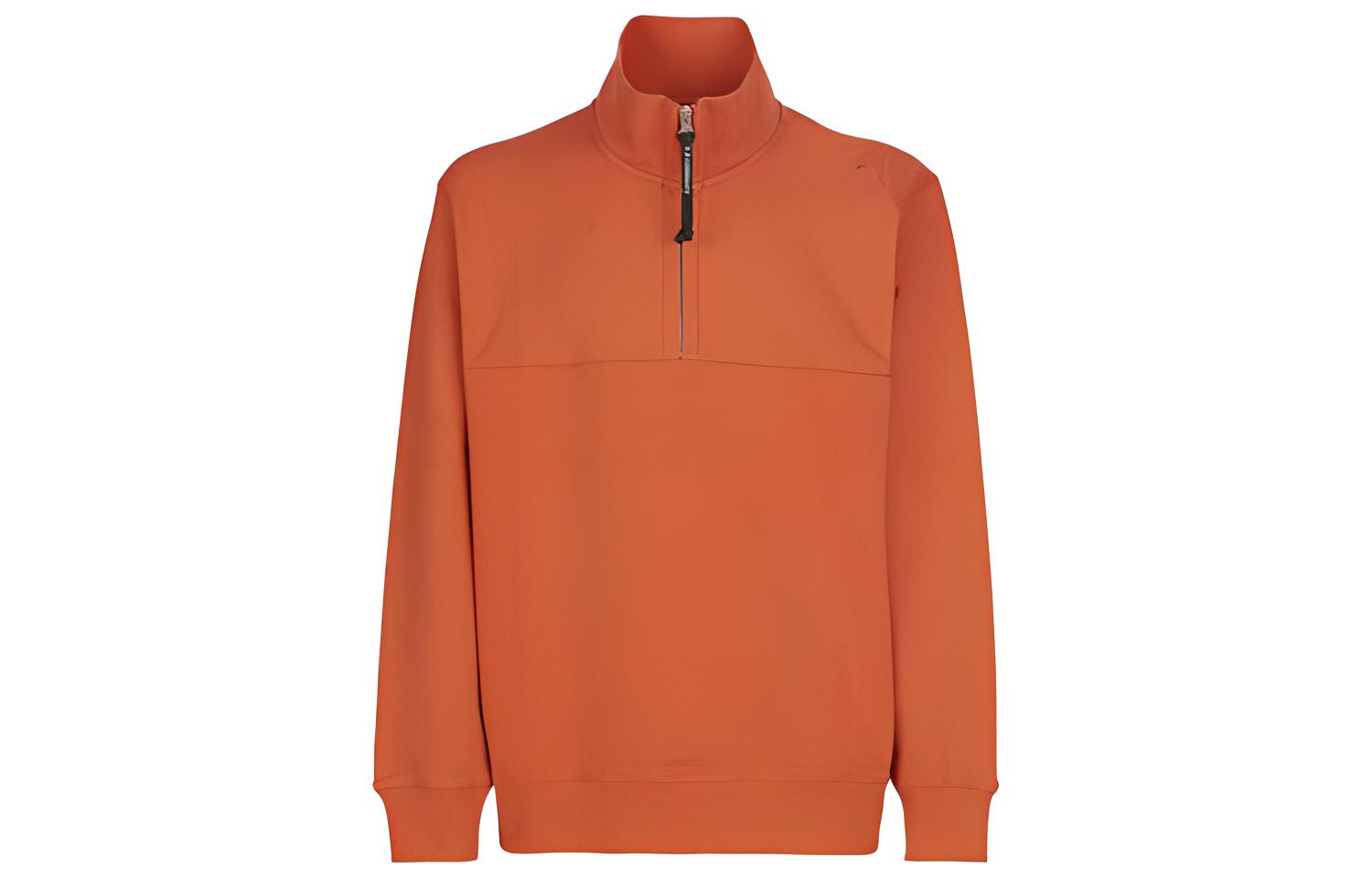 C.P. Company Half-Zip High Collar Sweatshirt Orange 14CMSS065A005086W439