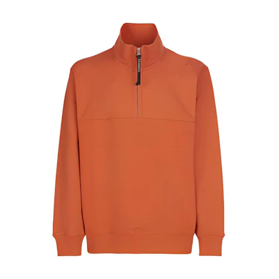 C.P. Company Half-Zip High Collar Sweatshirt Orange 14CMSS065A005086W439