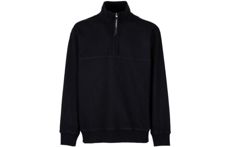 C.P. Company Half-Zip Stand Collar Sweatshirt Black 14CMSS065A005086W999