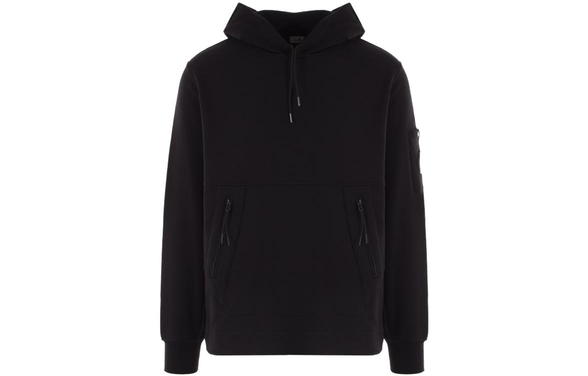 C.P. Company Lace-Up Hoodie Black 15CMSS134A005086W999