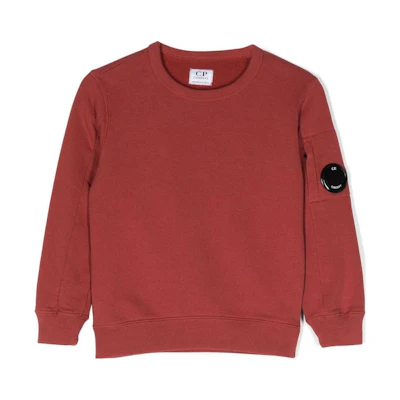 C.P. Company Lens Detail Crewneck Sweatshirt Purple Red 15CKSS016A003878W