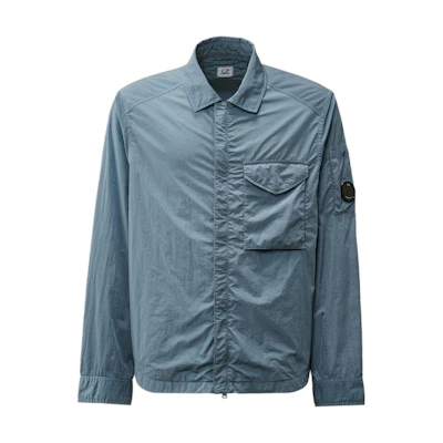 C.P. Company Lens Detail Double Zip Long Sleeve Jacket Blue ( FW24) CMOS095A005904G851