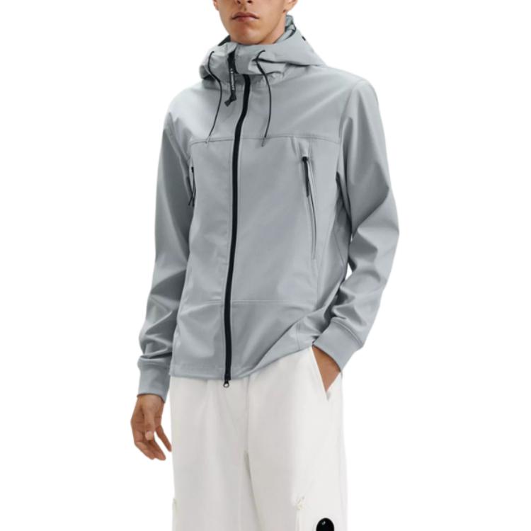 C.P. Company Light Blue Zip-Up Hoodie Jacket Long Sleeve CMOW001A005968A937