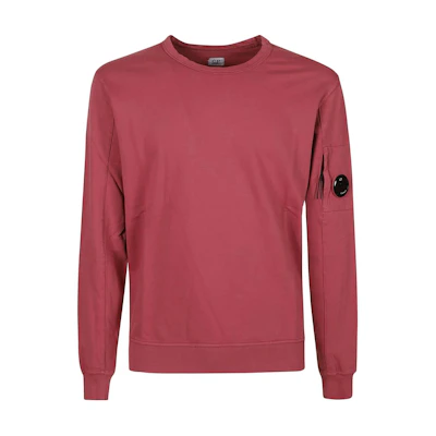 C.P. Company Light Fleece Crewneck Sweatshirt Pink Long Sleeve 16CMSS032A002246G577