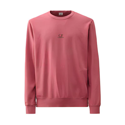 C.P. Company Light Fleece Logo Crewneck Sweatshirt Pink () 16CMSS162A002246G577