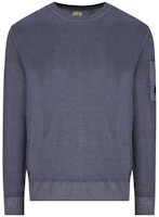 C.P. Company Light Grey Crewneck Casual Slim Fit Long Sleeve Sweatshirt 15CMKN245A003247F985 C.P. Company Light Grey Crewneck Casual Slim Fit Long Sleeve Sweatshirt 15CMKN245A003247F985