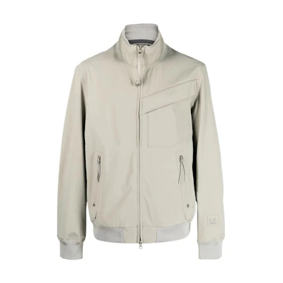 C.P. Company Light Grey High-Neck Jacket with Side Pockets 15CLOW013A006578A335