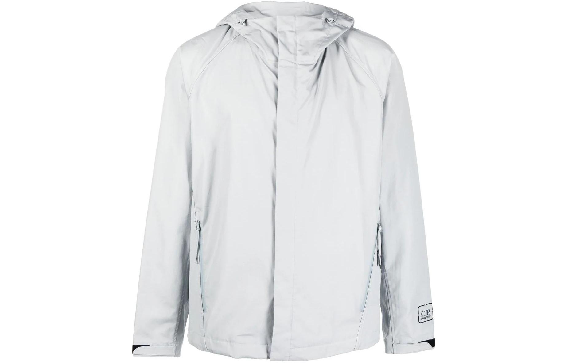 C.P. Company Light Grey Zip-Up Hoodie Jacket 14CMOW018A006450A805