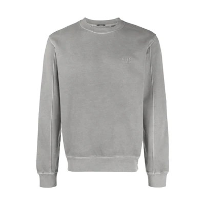 C.P. Company Logo Embroidered Crewneck Pullover Sweatshirt 13CMSS008B006372R939