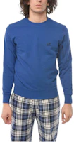 C.P. Company Logo Print Crewneck Sweatshirt Blue 12CMSS022B005086W892 C.P. Company Logo Print Crewneck Sweatshirt Blue 12CMSS022B005086W892
