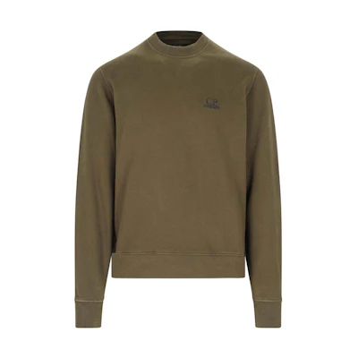 C.P. Company Logo Print Crewneck Sweatshirt Brown () 15CMSS008B006372G683